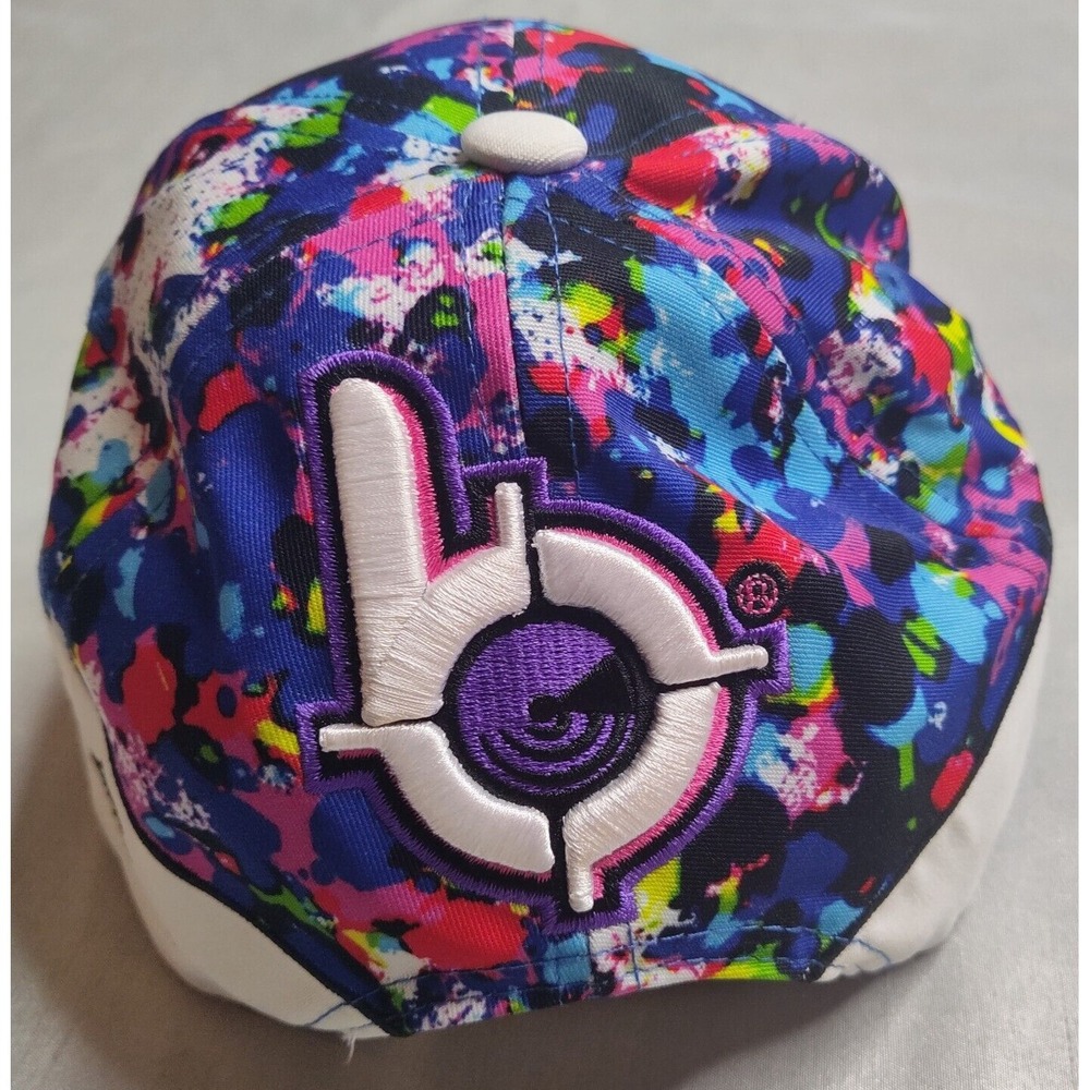 BANG ENERGY DRINK Men One Size Multicolor Paint Abstract Light Up Snapback‎ Cap - Picture 7 of 15